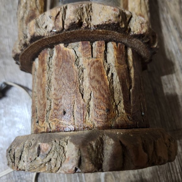 rustic wooden with glass mason jar lantern - Picture 11 of 14